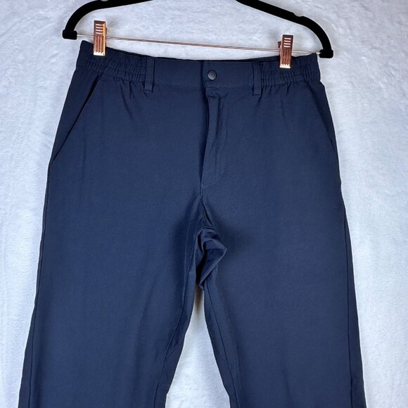 Uniqlo EZY Active Pants Men’s Small 27-30 Navy Quick Dry Ultra Stretch Trousers - Picture 4 of 10